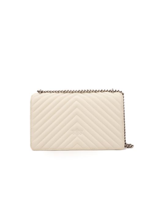 Borsa Classic Love One Chevron bianco PINKO | 100941 A0GKZ14O